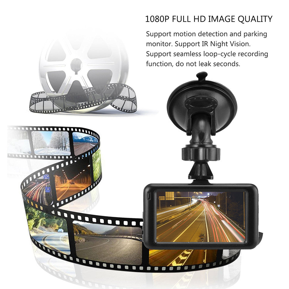 Night Vision Security Camera Car DVR Camera with AUX connection G-sensor  Date Setting Motion Detection Loop Recording